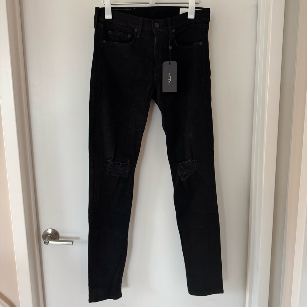 Black rag & bone new york Jeans with Holes brand new with tags